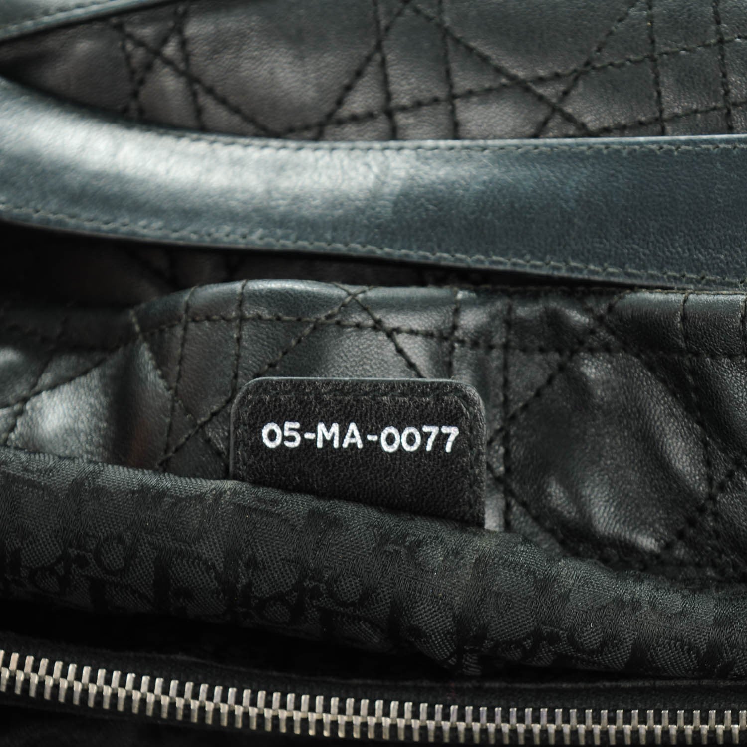 Christian Dior Lambskin Cannage Soft East West Tote Black 7 of 7