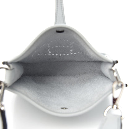 Hermes Taurillon Clemence Amazone Evelyne TPM Bleu Pale Indigo 5 of 10