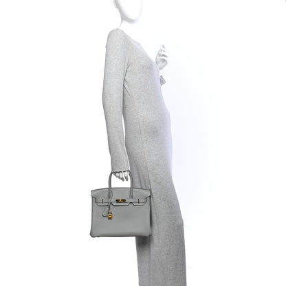 Hermes Togo Birkin 30 Gris Mouette 2 of 10