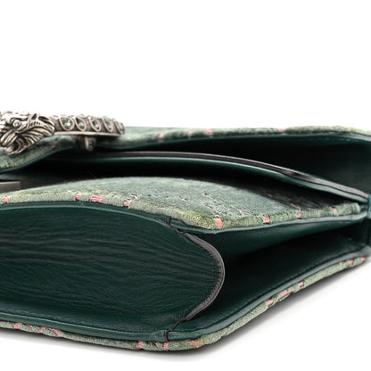 Gucci Velvet Moon Calfskin Crystal GG Monogram Small Dionysus Shoulder Bag Avio Dusty Pink Black Diamond 10 of 10