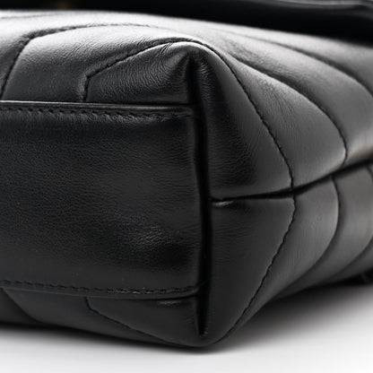 Saint Laurent Calfskin Y Quilted Monogram Toy Loulou Crossbody Bag Black 11 of 11