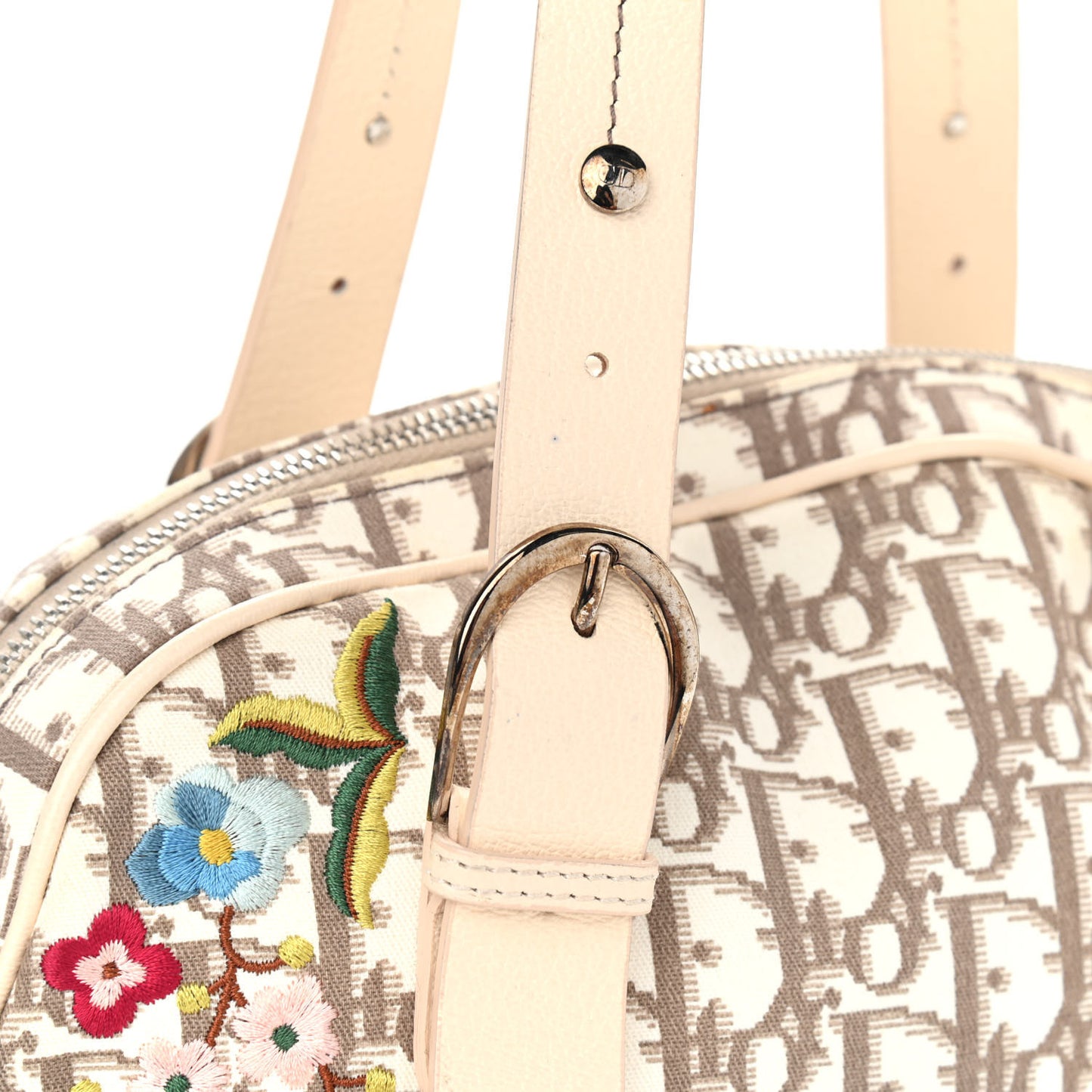 Monogram Vintage Flowers Small Bowler Beige