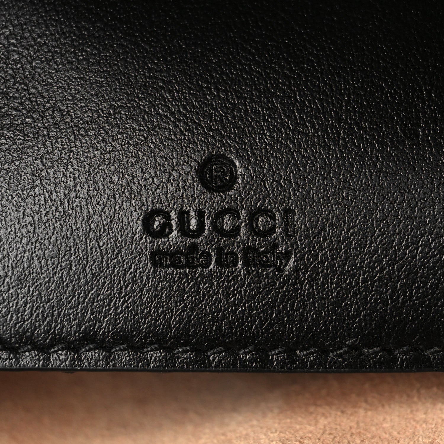 Gucci Calfskin Matelasse Mini GG Marmont Crossbody Bag Black 6 of 7