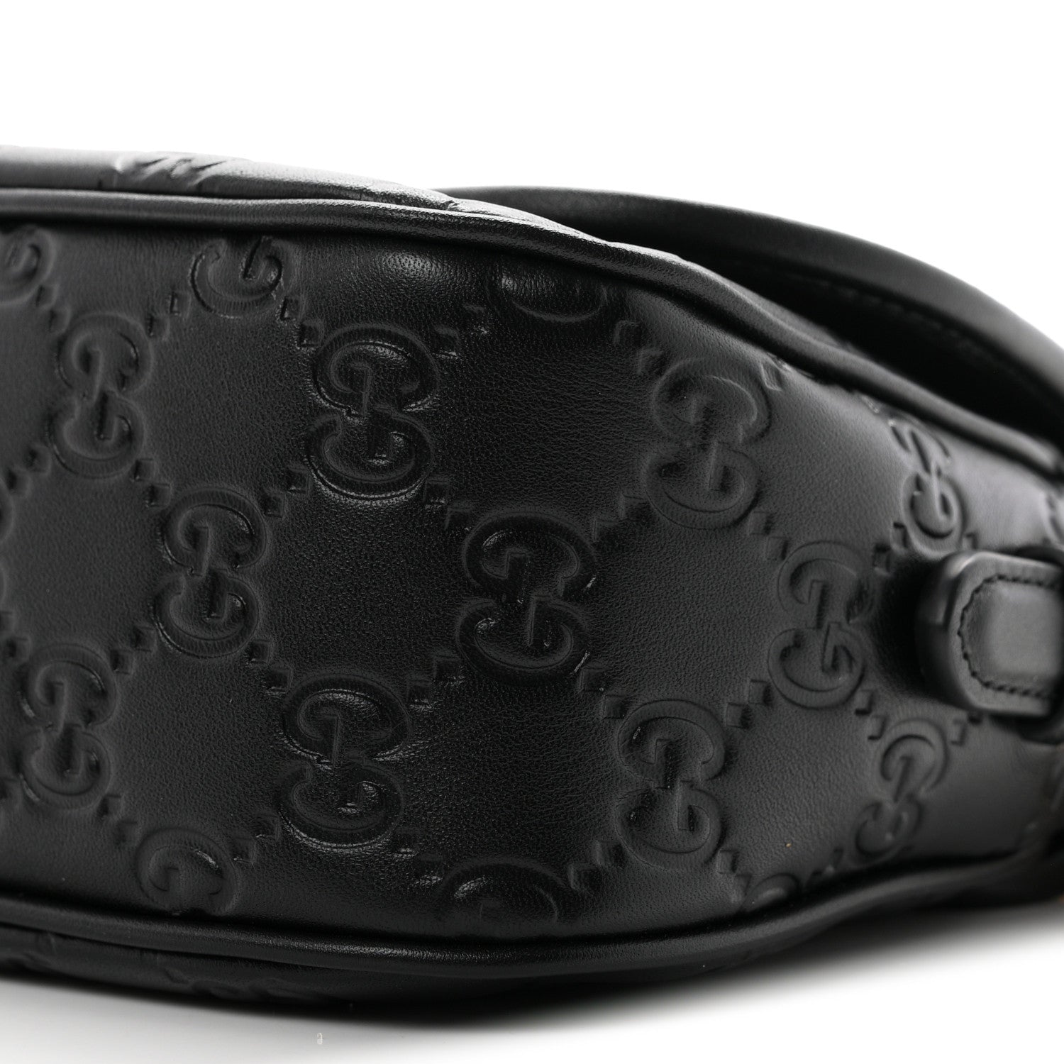 Gucci GG Calfskin Embossed Emblem Arabella Bag Black 10 of 10