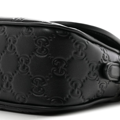 Gucci GG Calfskin Embossed Emblem Arabella Bag Black 10 of 10