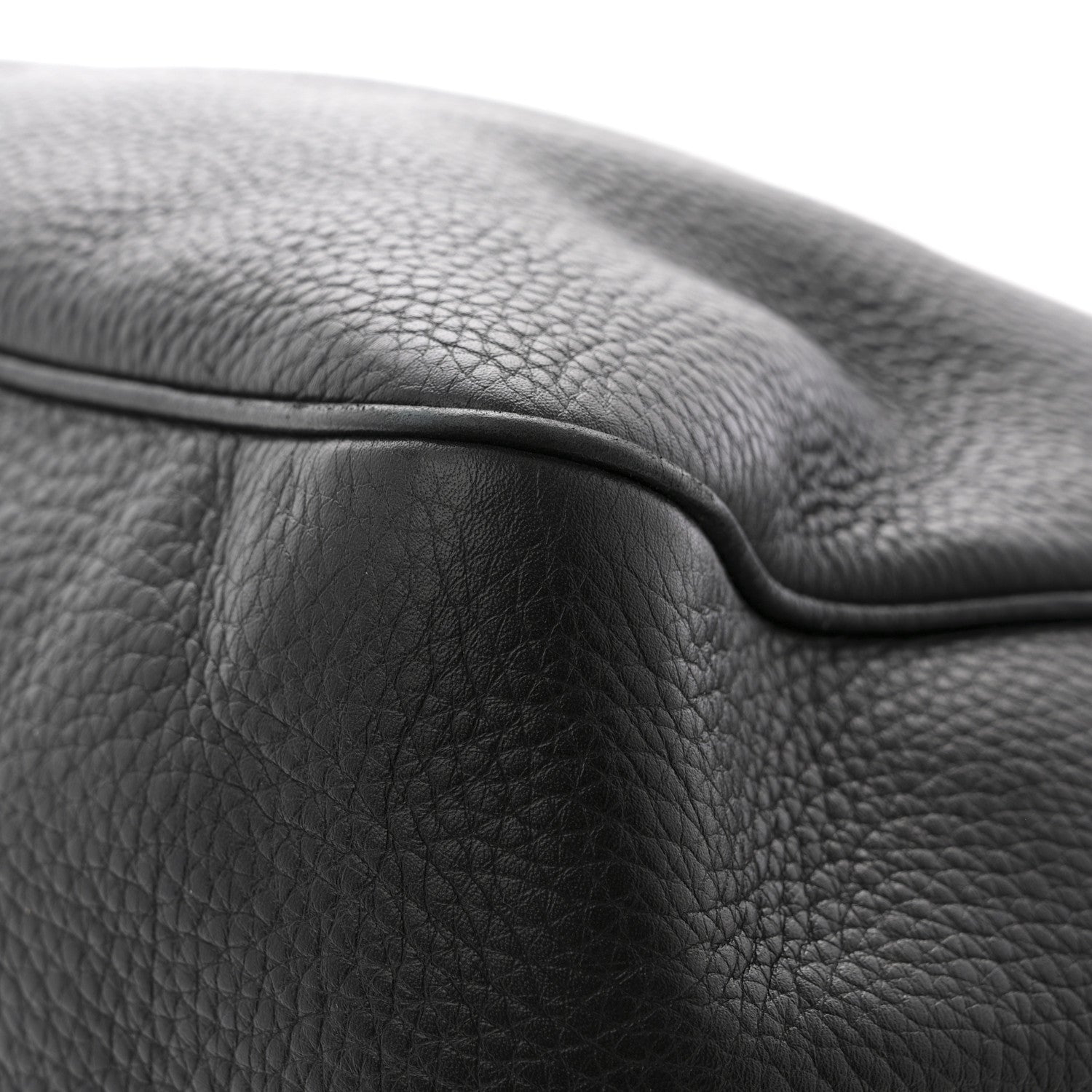 GUCCI レザーバッグ Gucci Pebbled Calfskin Medium Soho Bowler Black 1870470 – FASHIONPHILE