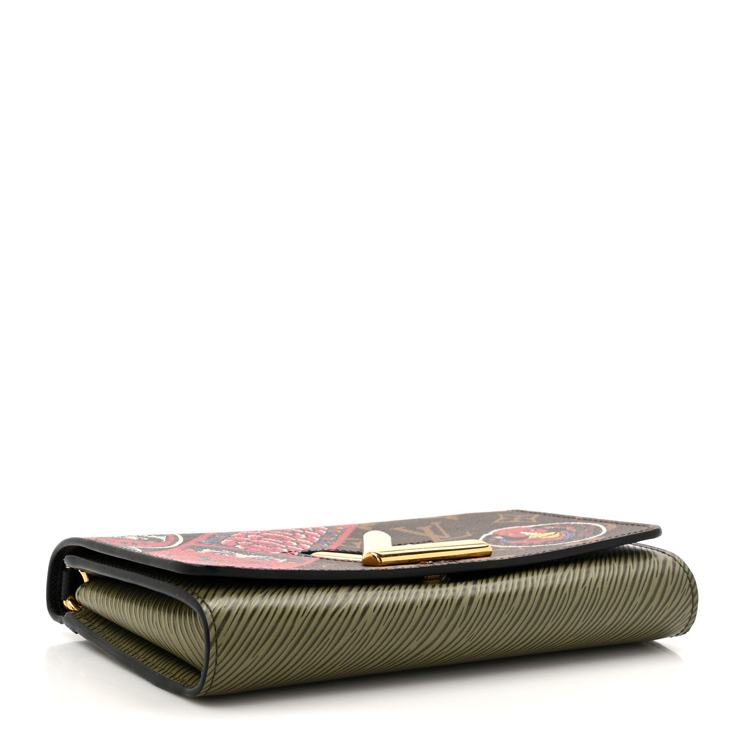 Louis Vuitton Monogram Epi Kabuki Twist Chain Wallet 4 of 10