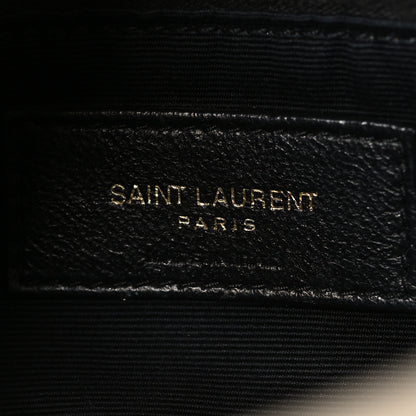 Saint Laurent Lambskin Quilted Small Loulou Puffer Monogram Chain Satchel Blanc Vintage 6 of 14