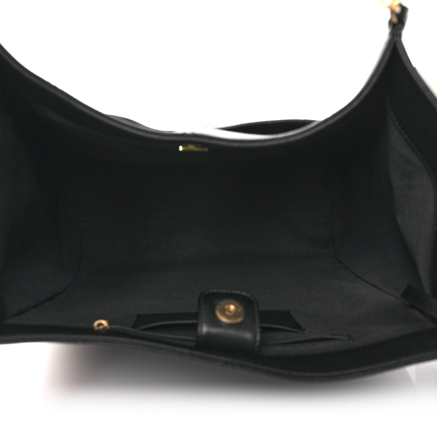Caviar Stitched Pocket CC Large Tote Black