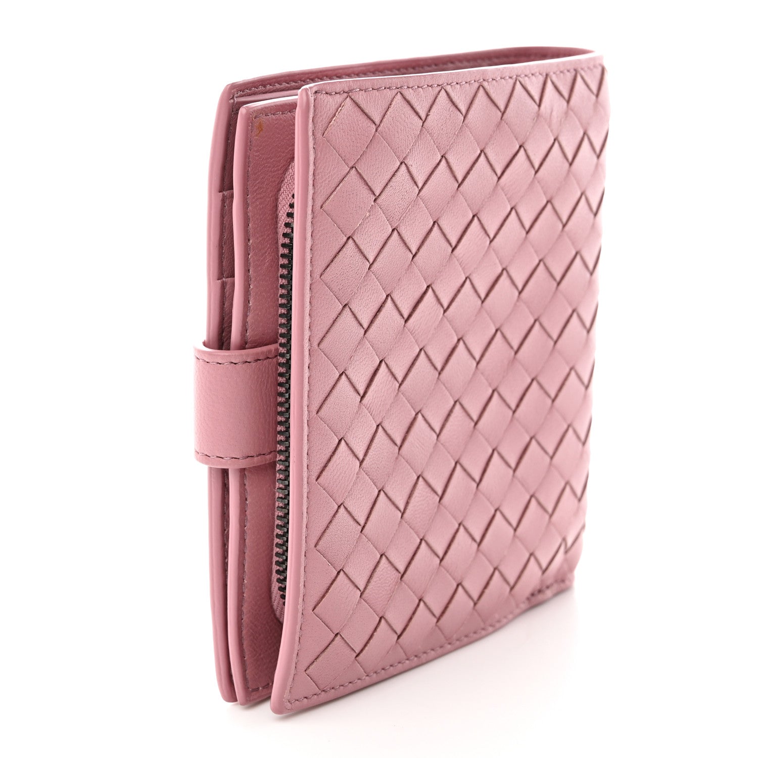 Bottega Veneta Nappa Intrecciato French Flap Wallet Watteau 3 of 15