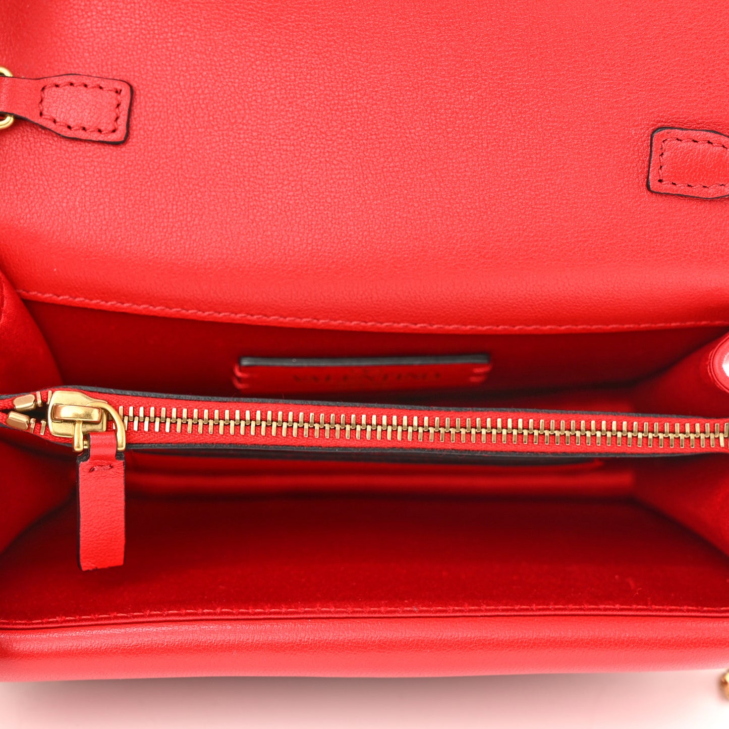 Smooth Calfskin Mini Vring Crossbody Bag Rouge Pur