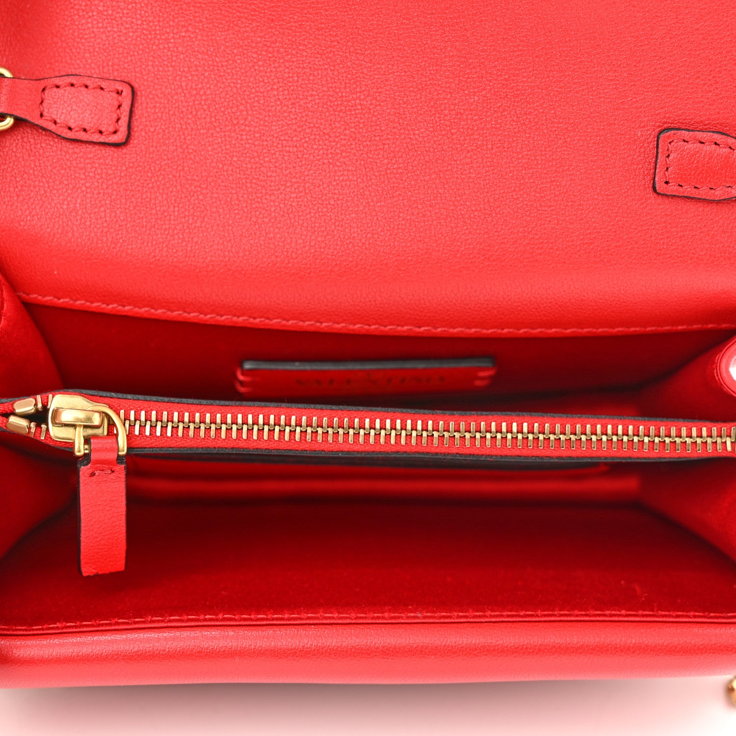 Valentino Garavani Smooth Calfskin Mini Vring Crossbody Bag Rouge Pur 5 of 9