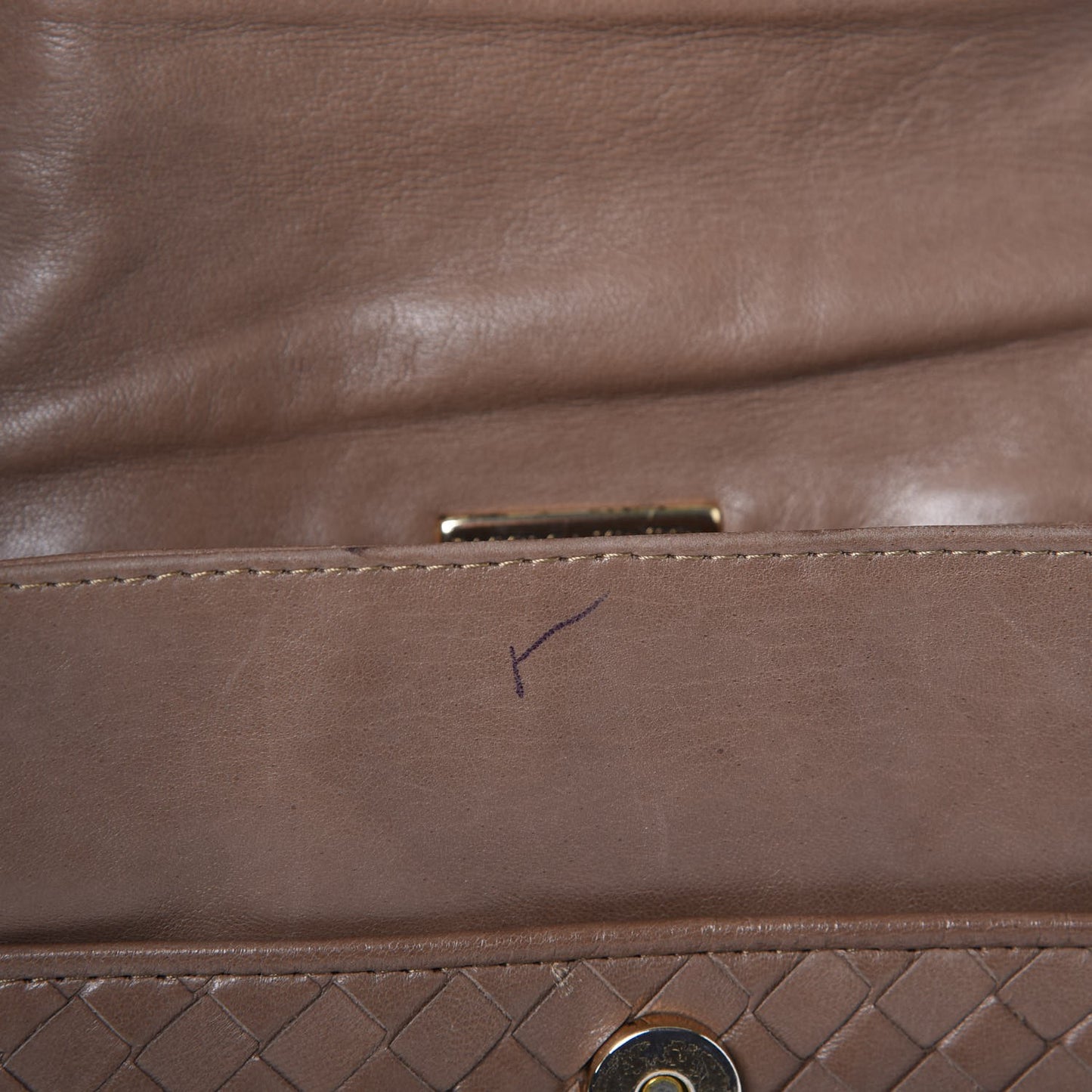 BOTTEGA VENETA Nappa Intrecciato Flap Shoulder Bag Bag Old Petra