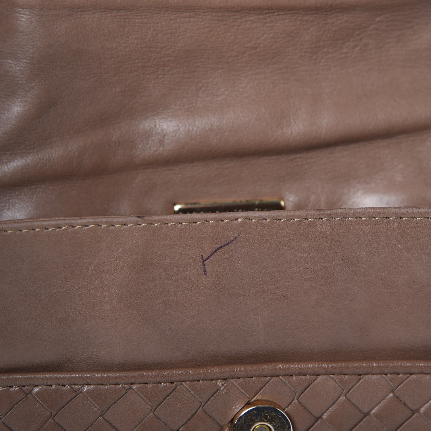 Bottega Veneta BOTTEGA VENETA Nappa Intrecciato Flap Shoulder Bag Bag Old Petra 8 of 19