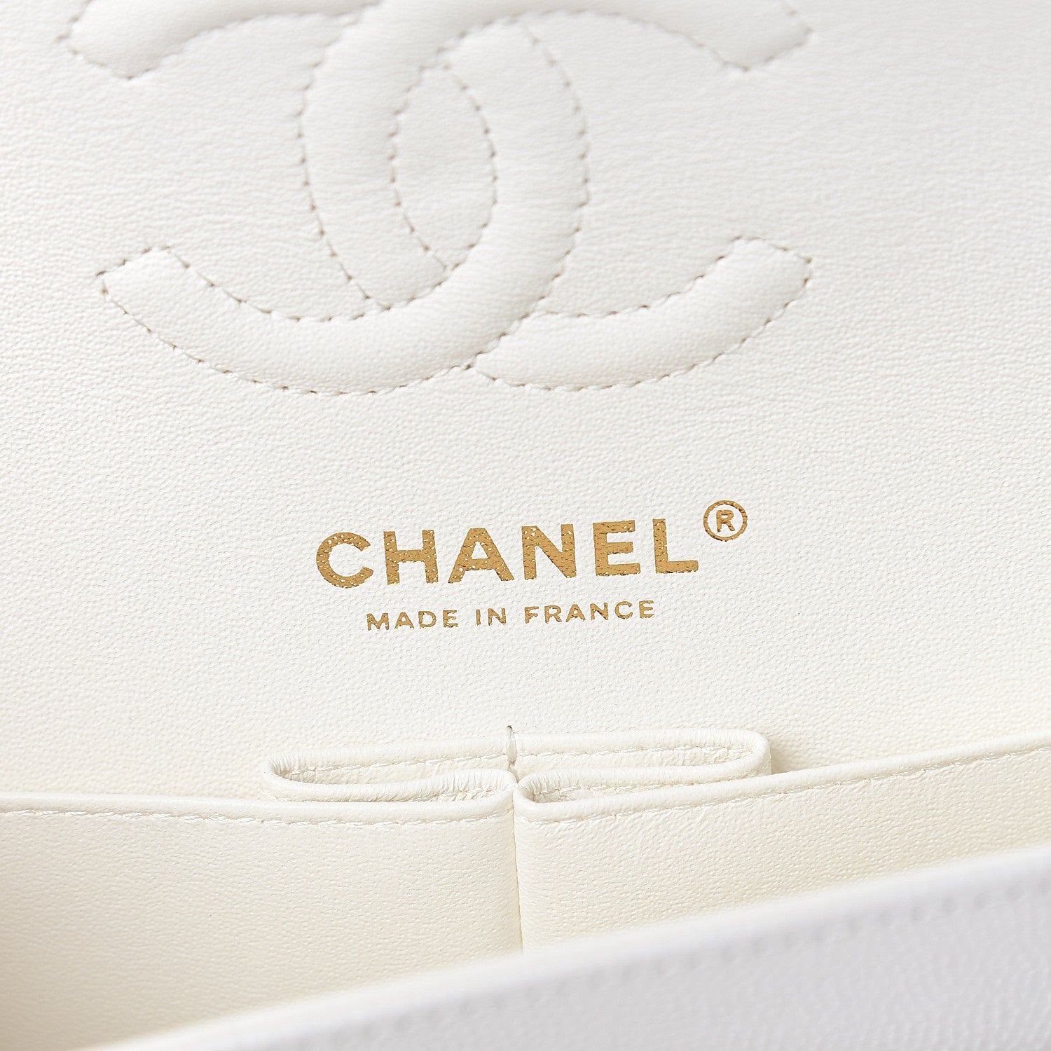 Chanel Caviar Quilted Small Double Flap White 5 of 9