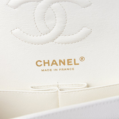 Chanel Caviar Quilted Small Double Flap White 5 of 9