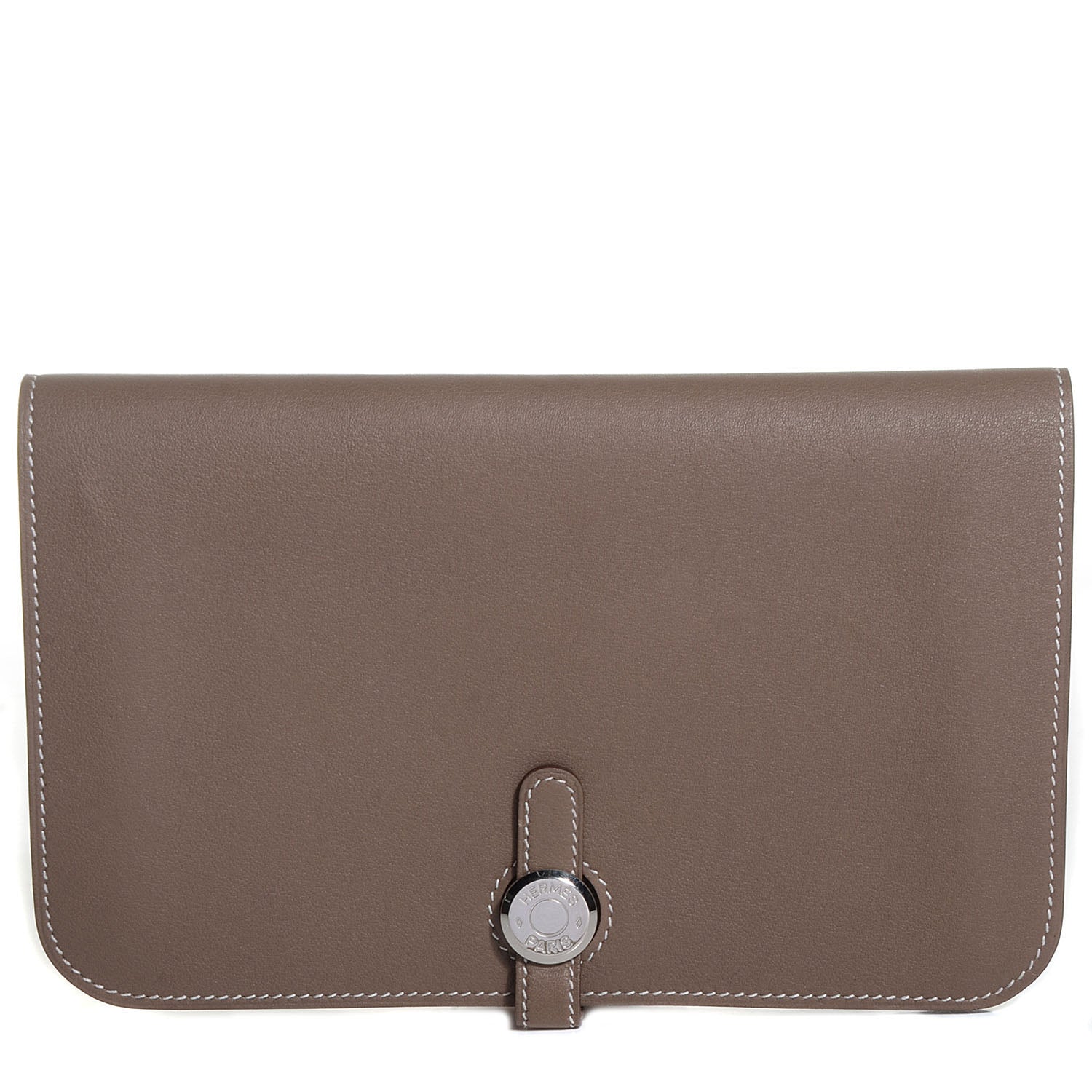 Hermes Swift Dogon Duo Wallet Etoupe 1 of 12