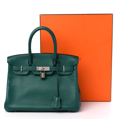 Hermes Togo Birkin 30 Malachite 13 of 13
