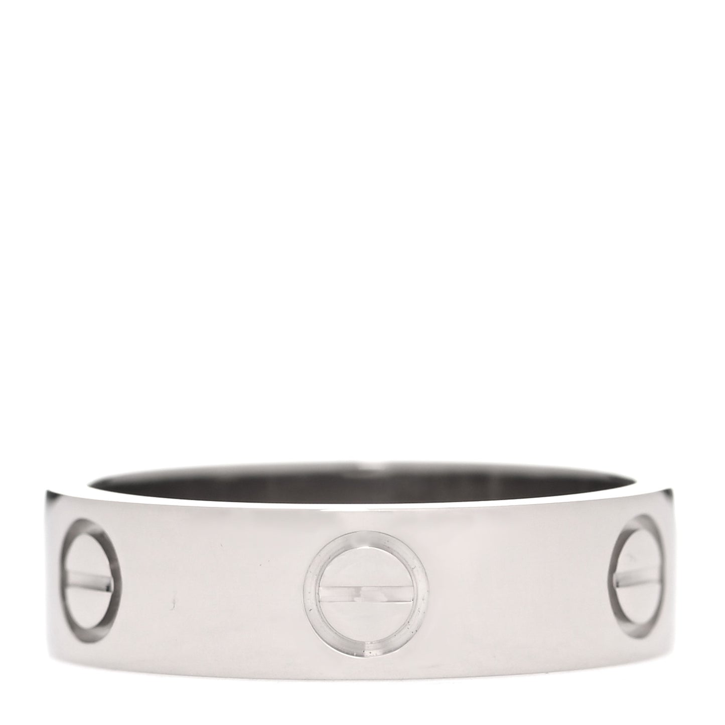18K White Gold 6mm LOVE Ring 59 8.75