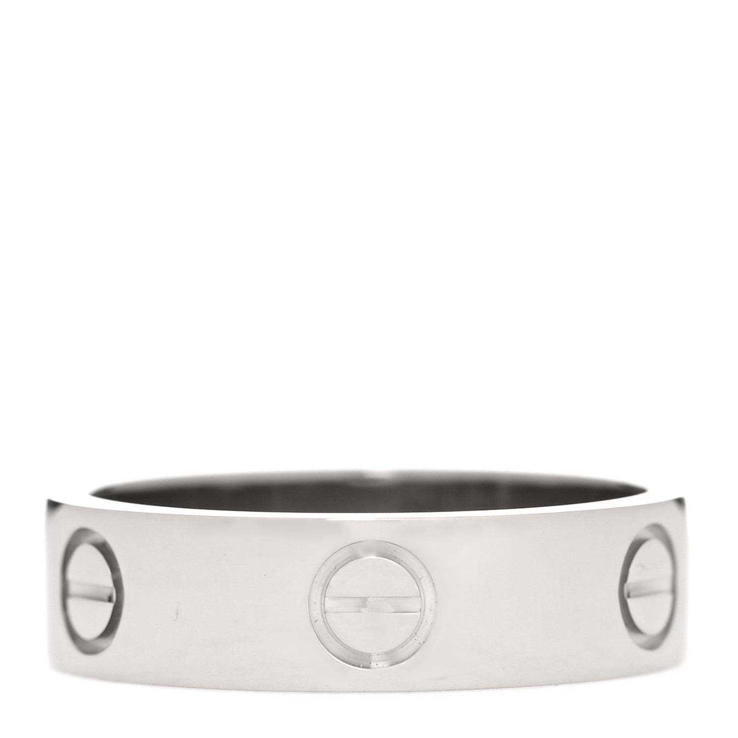 Cartier 18K White Gold 6mm LOVE Ring 59 8.75 3 of 4