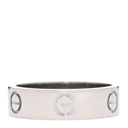 Cartier 18K White Gold 6mm LOVE Ring 59 8.75 3 of 4