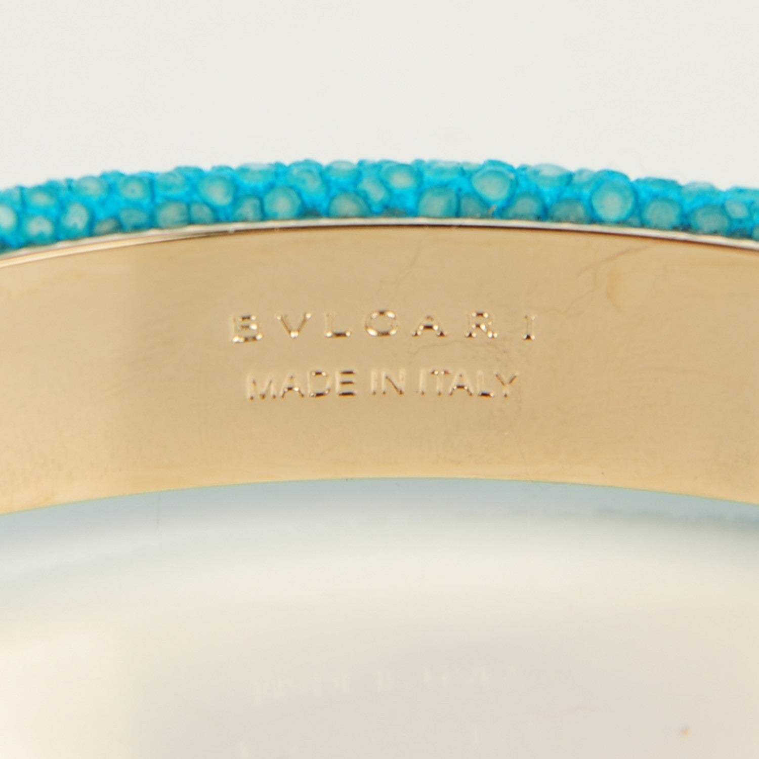 Bulgari Galuchat Serpenti Forever S Bracelet Aquarelle Turquoise. 4 of 5