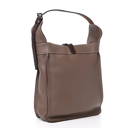 Hermes Taurillon Clemence Marwari PM Etoupe 2 of 9