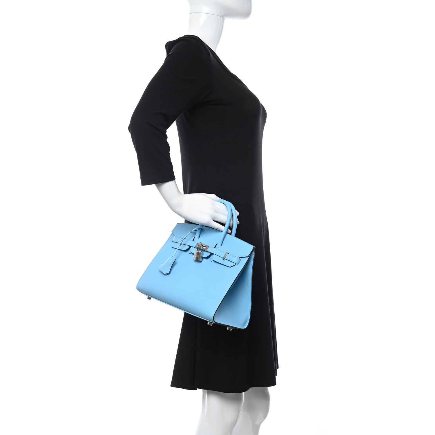 Hermes Epsom Birkin Sellier 25 Celeste 2 of 10
