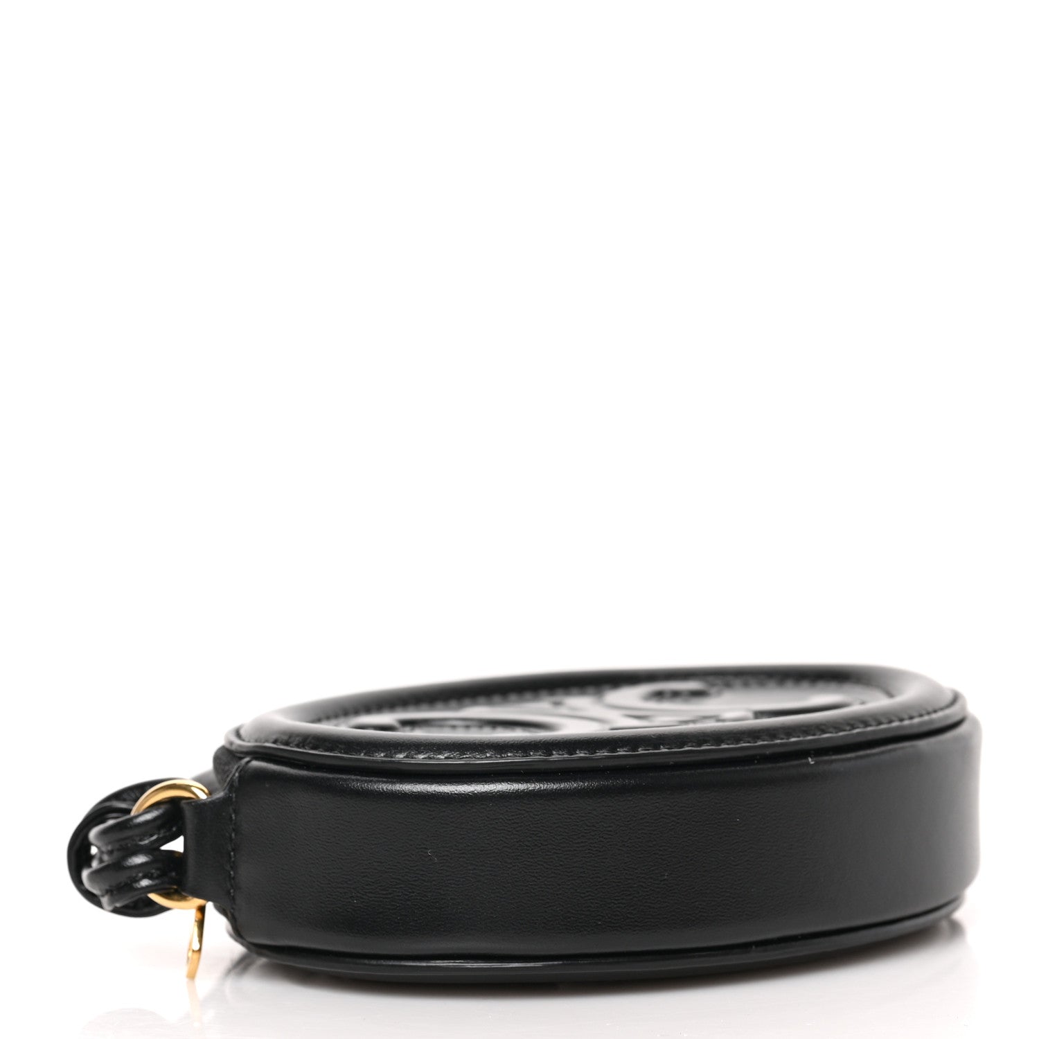 Celine Smooth Calfskin Triomphe Oval Wallet Black 4 of 6