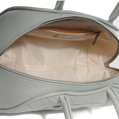 Chanel Caviar Quilted Small Bowler Grey 5 of 7
