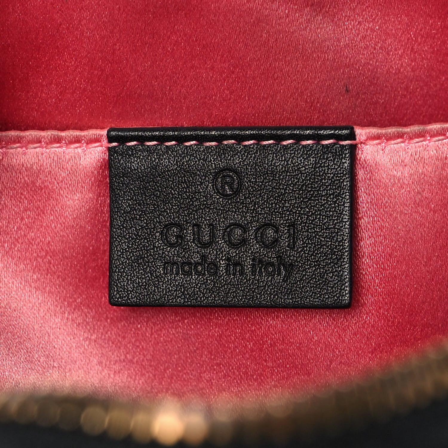 Gucci Velvet Matelasse Small GG Marmont Chain Shoulder Bag Black 6 of 15