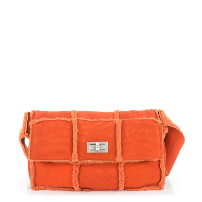 Chanel Shearling Patchwork Mademoiselle Messenger Orange 1 of 8