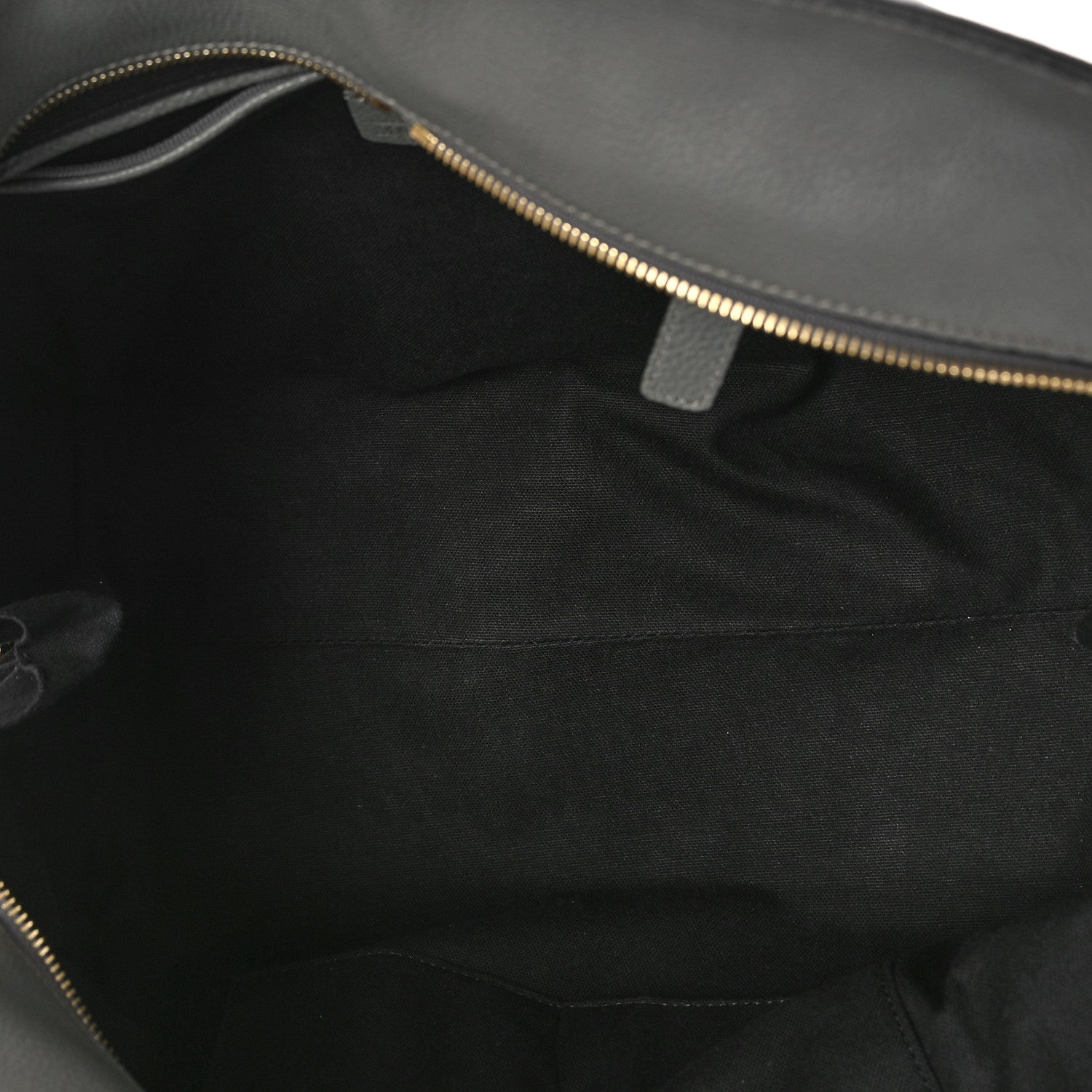 Alexander McQueen Pebbled Calfskin Large Skull Padlock Zip Around Tote Dark Grey 5 of 9