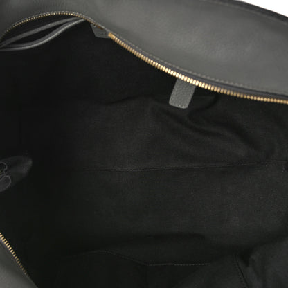 Alexander McQueen Pebbled Calfskin Large Skull Padlock Zip Around Tote Dark Grey 5 of 9