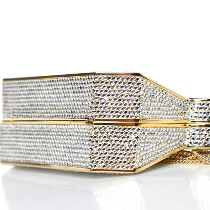 Judith Leiber Swarovski Crystal Minaudiere Clutch Silver 7 of 16