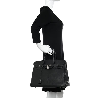 Hermes Fjord Birkin 35 Black 2 of 12