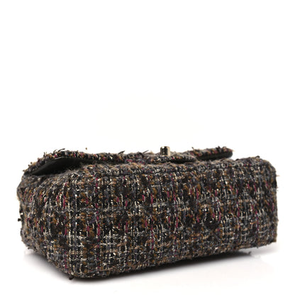 Chanel Tweed Quilted Mini Rectangular Flap Brown 4 of 10