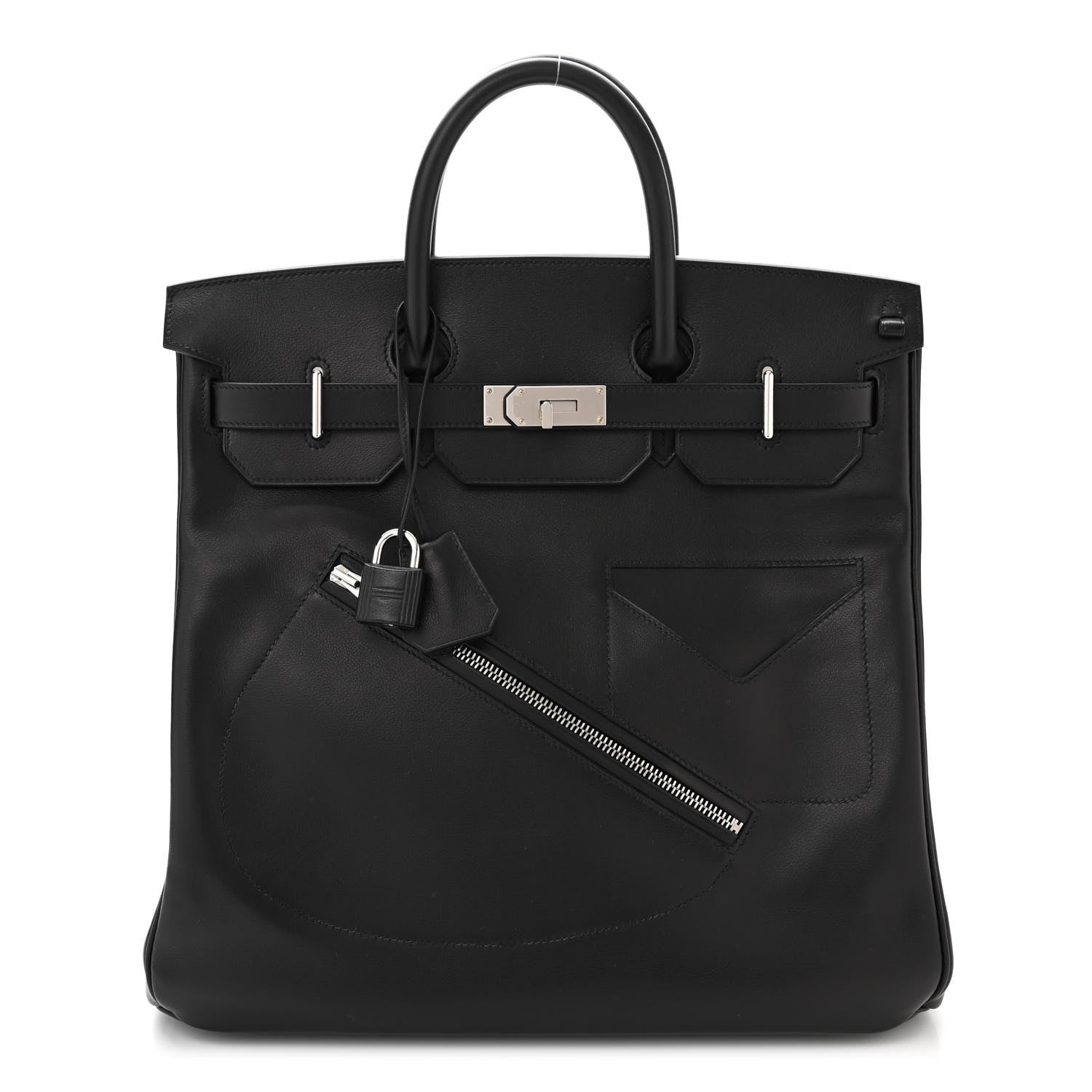 Hermes Veau Volupto Rock HAC Birkin 40 Black 3 of 12