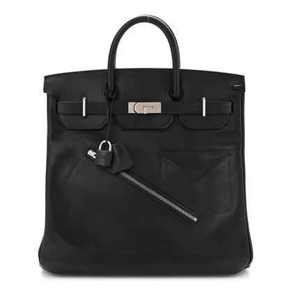 Hermes Veau Volupto Rock HAC Birkin 40 Black 3 of 12