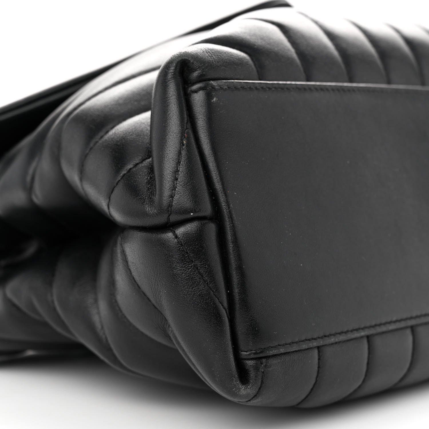 Saint Laurent Calfskin Y Quilted Monogram Medium Loulou Chain Satchel Black 10 of 22