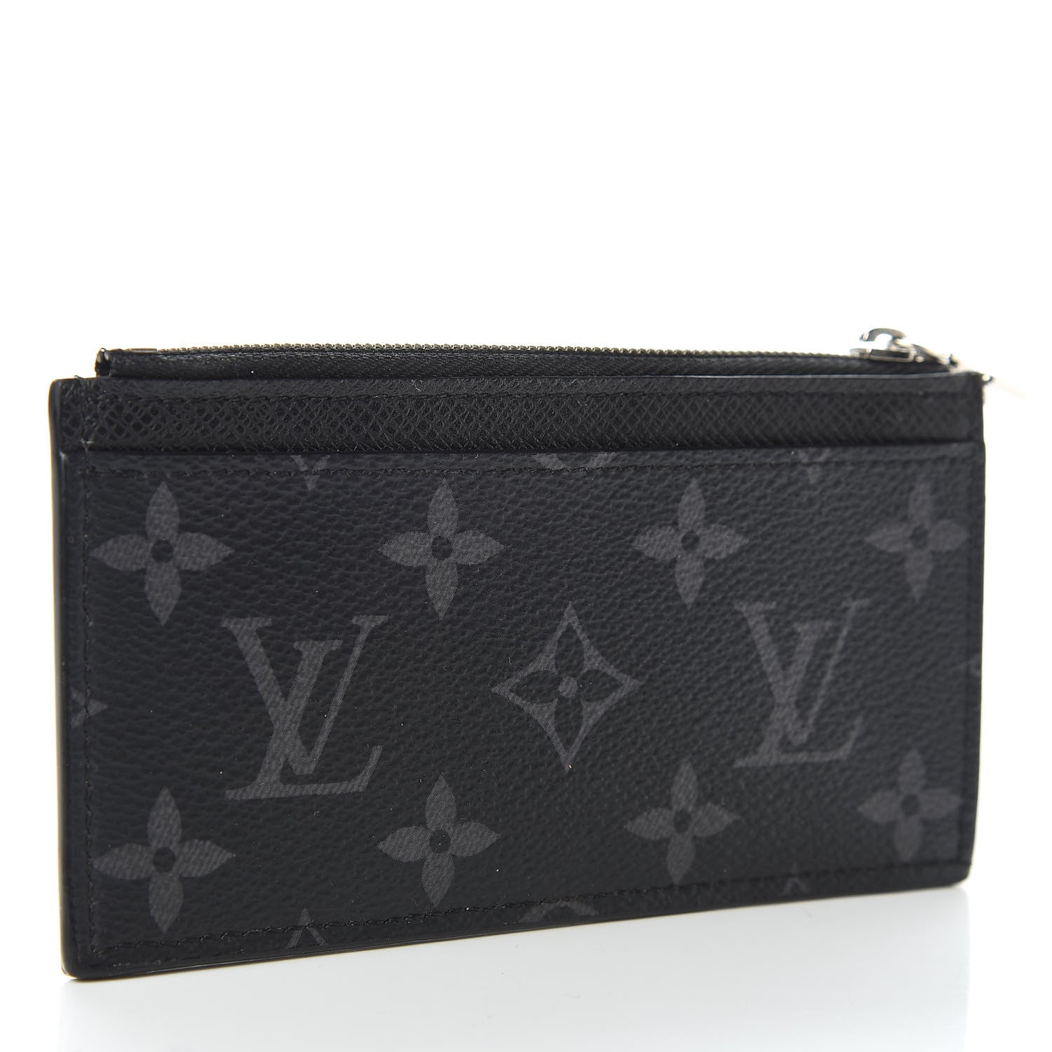 Louis Vuitton Monogram Eclipse Taiga Coin Card Holder 3 of 6