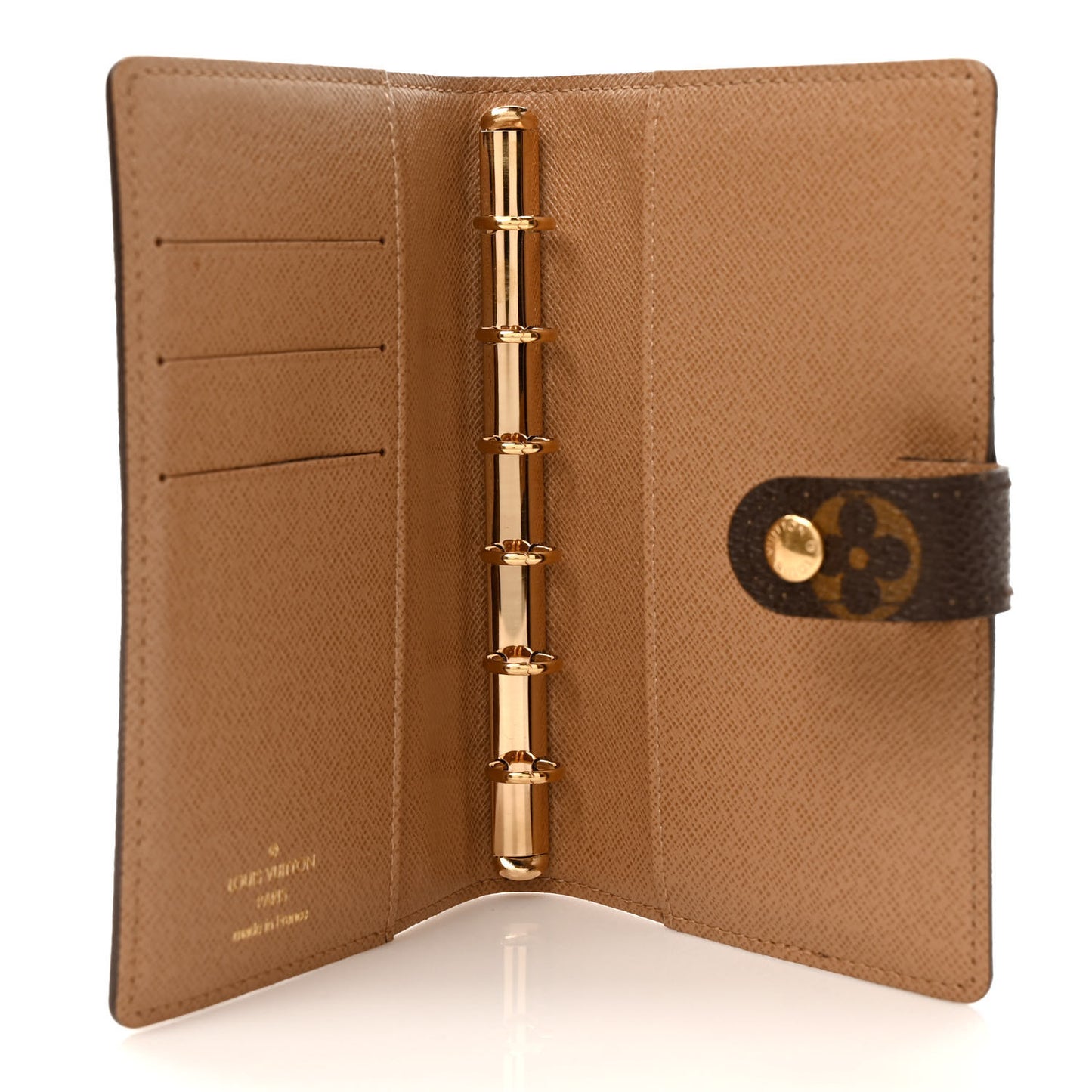 Monogram Complice Trunks and Bags Small Ring Agenda Cover Beige