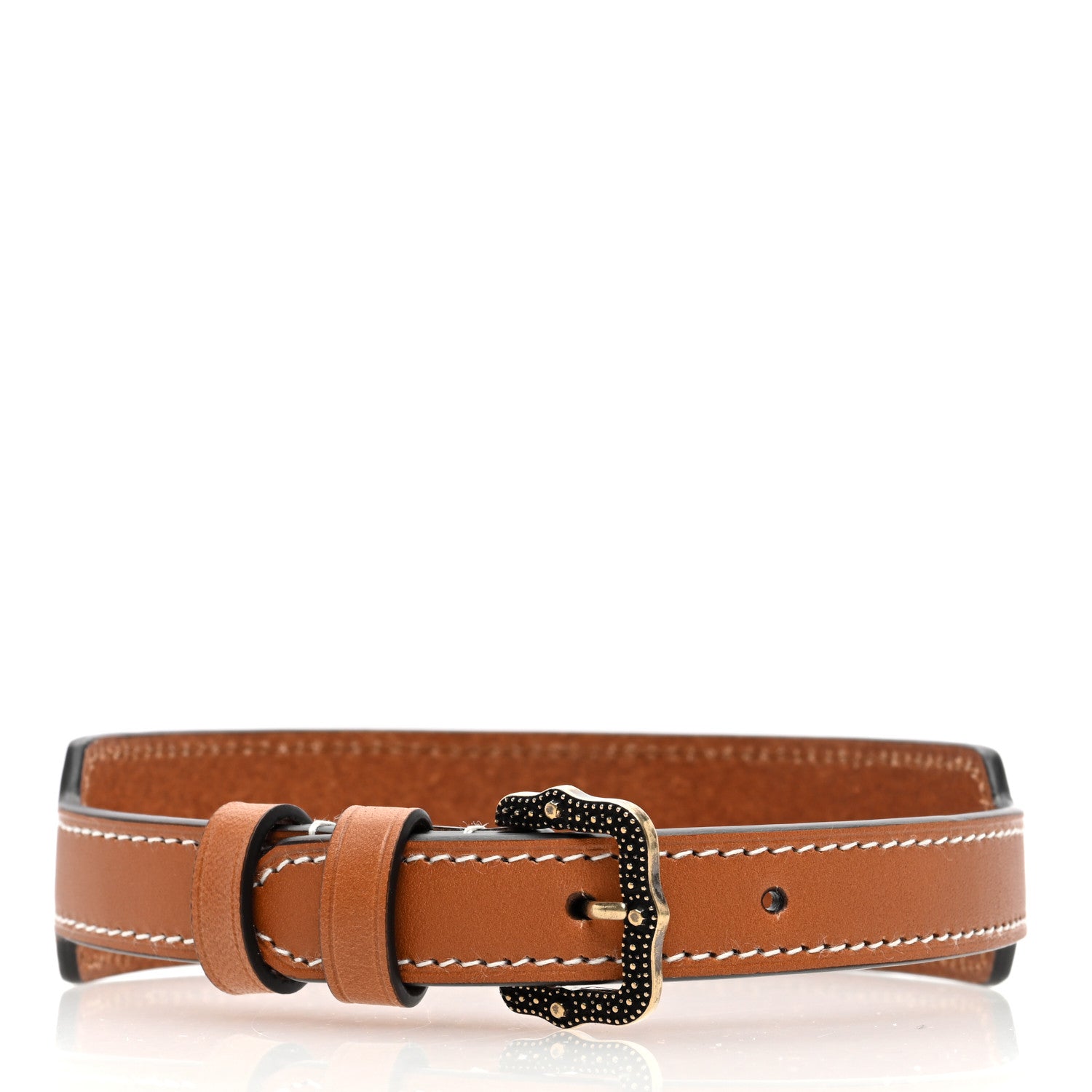 Gucci Calfskin Lion Choker Brown 3 of 5