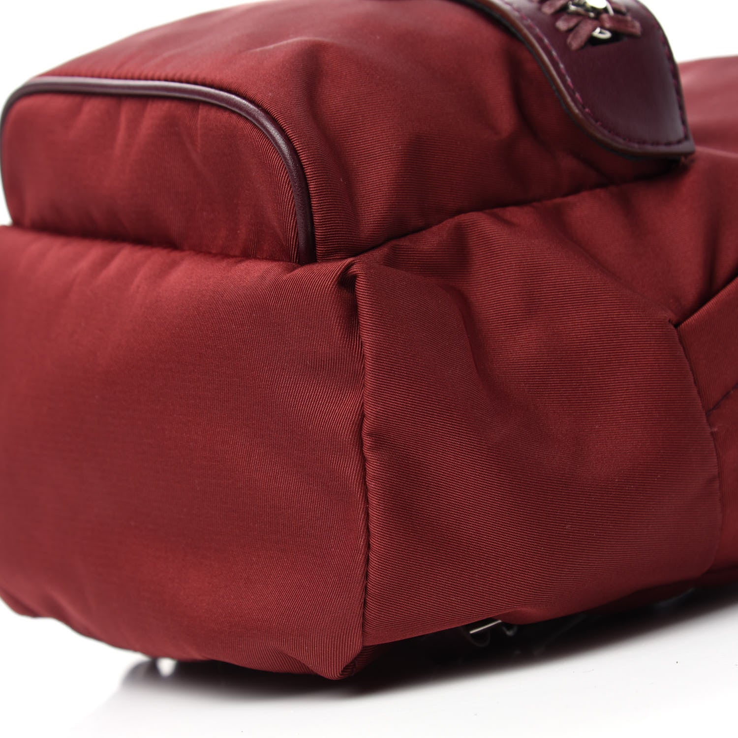 Stella McCartney Nylon Eco Alter Nappa Mini Falabella GO Backpack Burgundy 7 of 9