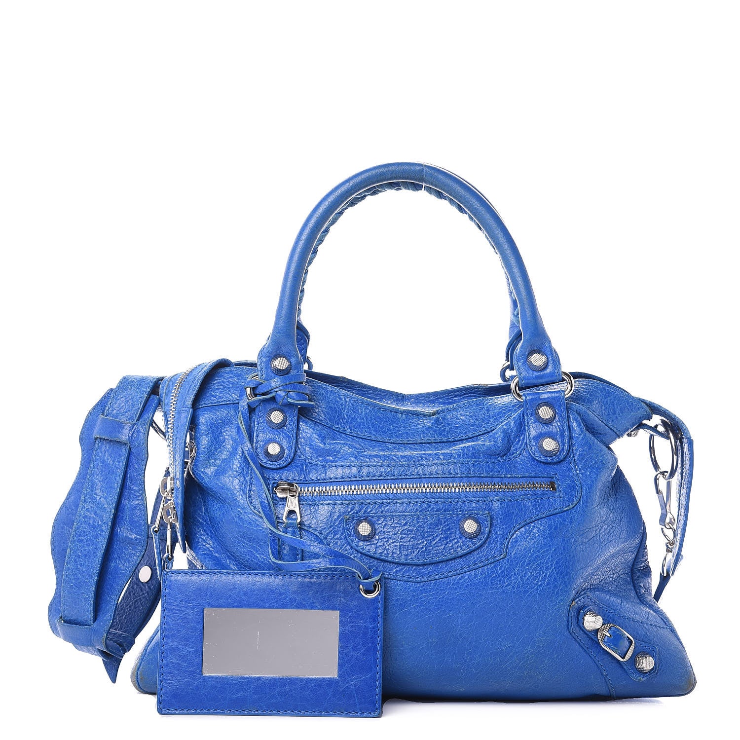 Balenciaga Agneau Giant 12 Silver Hardware Town Bleu Lazuli 1 of 19