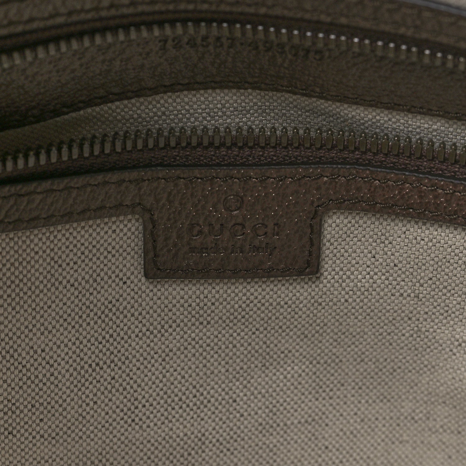 Gucci GG Supreme Monogram Textured Dollar Calfskin Web Large Savoy Duffle Bag Beige Ebony New Acero 5 of 7