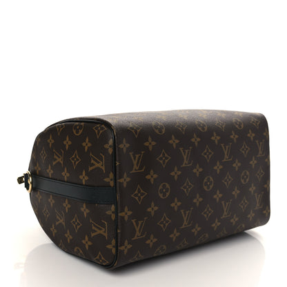 Louis Vuitton Monogram My World Tour Speedy Bandouliere 30 Black 4 of 9