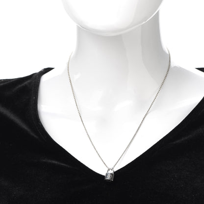 Louis Vuitton Sterling Silver Lockit Necklace 2 of 6