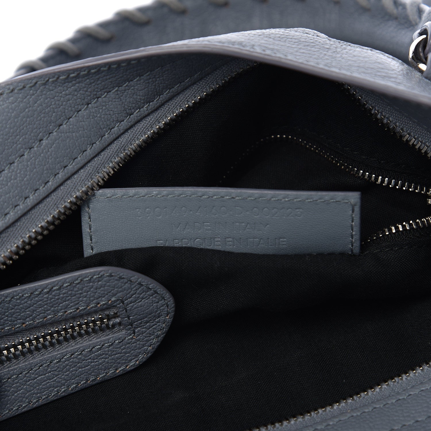 Balenciaga Chevre Silver Metallic Edge Hardware Town Bleu Acier 6 of 9