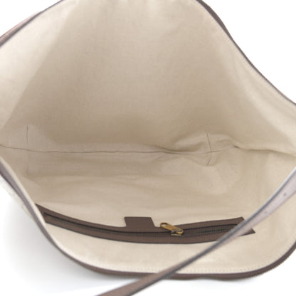 Gucci GG Supreme Monogram Web Ophidia Half Moon Hobo Brown 5 of 11